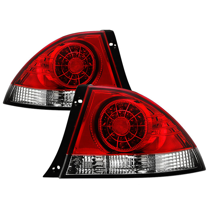 Spyder Lexus IS 300 01-03 LED Tail Lights Red Clear ALT-YD-LIS300-LED-RC