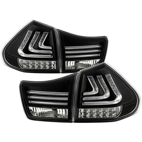 Spyder Lexus RX330/RX350 04-09 LED Tail Lights Black ALT-YD-LRX04-LED-BK