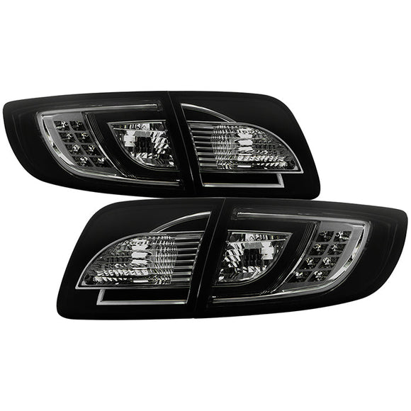 Spyder Mazda 3 03-08 4Dr Sedan (Non Hatchback)LED Tail Lights Smoke ALT-YD-M303-LED-SM