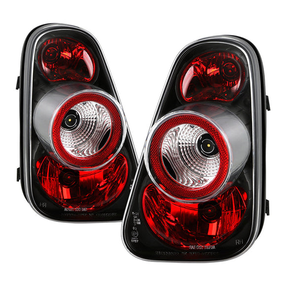 Spyder Mini Cooper 02-06/Cooper Convertibles 05-08 Euro Style Tail Lights Black ALT-YD-MC02-BK