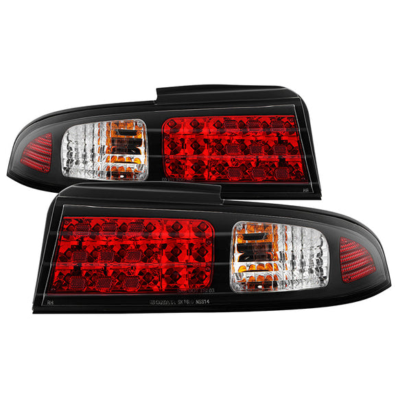 Spyder Nissan 240SX 95-98 LED Tail Lights Black ALT-YD-N240SX95-LED-BK