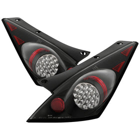 Spyder Nissan 350Z 03-05 LED Tail Lights Black ALT-YD-N350Z02-LED-BK
