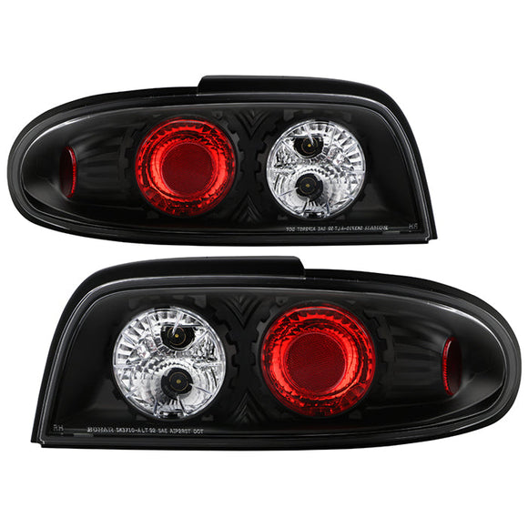 Spyder Nissan Altima 93-97 Euro Style Tail Lights Black ALT-YD-NA93-BK