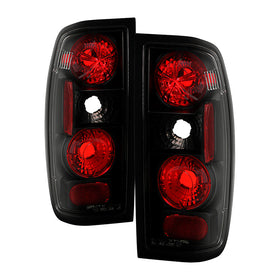Spyder Nissan Frontier 98-00 Euro Style Tail Lights Black ALT-YD-NF98-BK