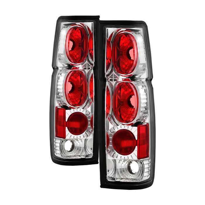 Spyder Nissan Hardbody 86-97 Euro Style Tail Lights Chrome ALT-YD-NH86-C