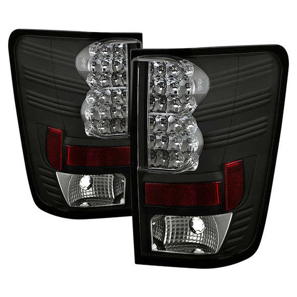 Spyder Nissan Titan 04-14 LED Tail Lights Black ALT-YD-NTI04-LED-BK