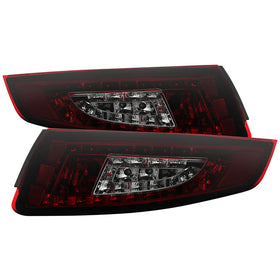 Spyder Porsche 997 05-08 LED Tail Lights Red Smoke ALT-YD-P99705-LED-RS
