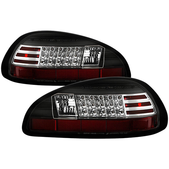 Spyder Pontiac Grand Prix 97-03 LED Tail Lights Black ALT-YD-PGP97-LED-BK