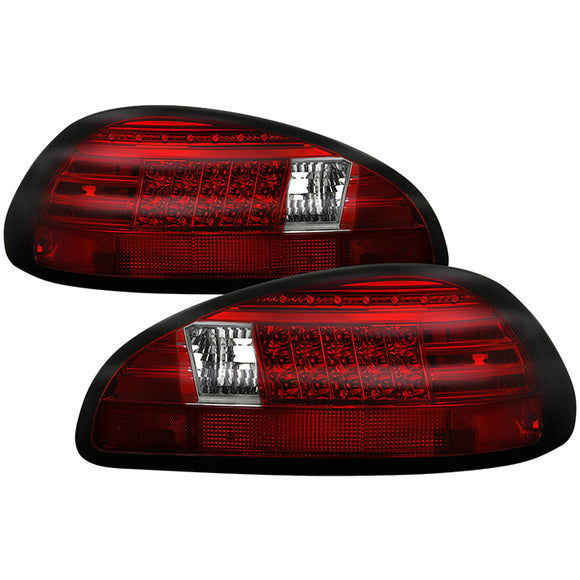 Spyder Pontiac Grand Prix 97-03 LED Tail Lights Red Clear ALT-YD-PGP97-LED-RC