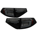 Spyder 08-14 Subara Impreza WRX Hatchback LED Tail Lights Seq Signal Blk Smoke ALT-YD-SI085D-SEQ-BSM-1