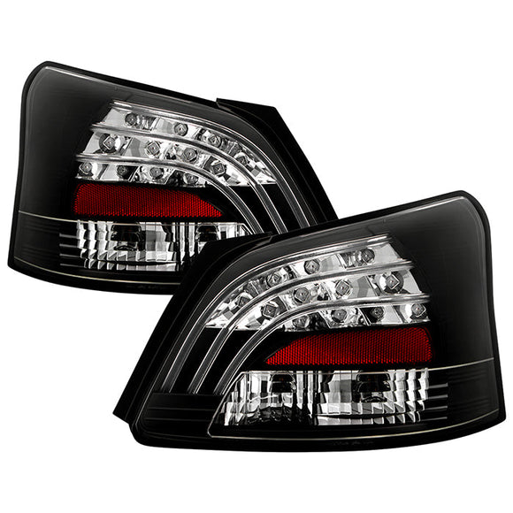 Spyder Toyota Yaris 07-09 4Dr LED Tail Lights Blk ALT-YD-TYA074D-LED-BK