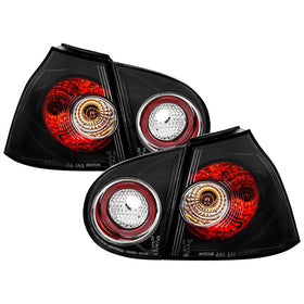 Spyder Volkswagen Golf V 06-09 Euro Style Tail Lights Black ALT-YD-VG03-BK