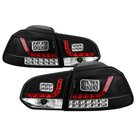 Spyder Volkswagen Golf/GTI 10-13 LED Tail Lights Black ALT-YD-VG10-LED-BK