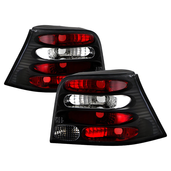 Spyder Volkswagen Golf 99-04 Euro Style Tail Lights Black ALT-YD-VG99-BK