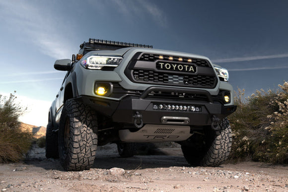 BODY ARMOR 4X4 HILINE FRONT WINCH BUMPER: 2016–2021 TOYOTA TACOMA