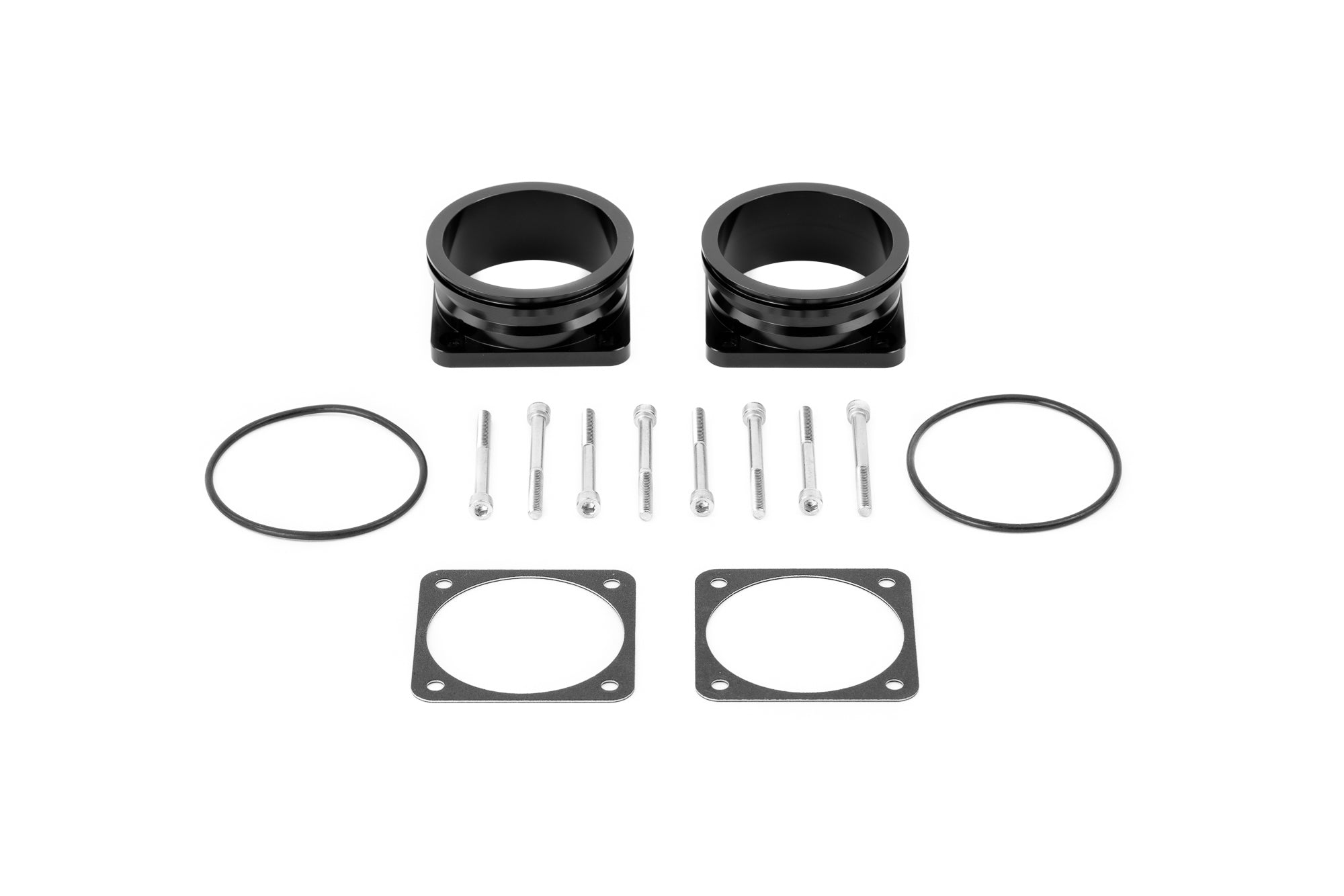 AMS PERFORMANCE GTR THROTTLE BODY TO 3.0″ QUICKCLAMP™ ADAPTER FLANGE SET