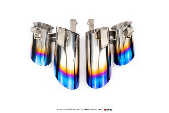 AMS PERFORMANCE 15-19 LAMBORGHINI HURACAN TITANIUM EXHAUST TIPS