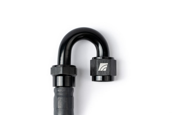 AMS Performance 5/16 Quick Connect to -6AN Inline Fuel Pulsation Damper w/ -6AN Fuel Line (For use on Nissan Z with AMS Fuel Filter AND Stage 1 or Stage 2 HPFP)