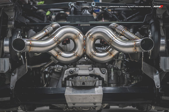 AMS Performance 2021+ Lamborghini Huracan STO ALPHA G35-1050 Twin Turbo Kit w/ Titanium Exhaust (No ECU/TCU Calibration Service or Software, or Boost Control System)
