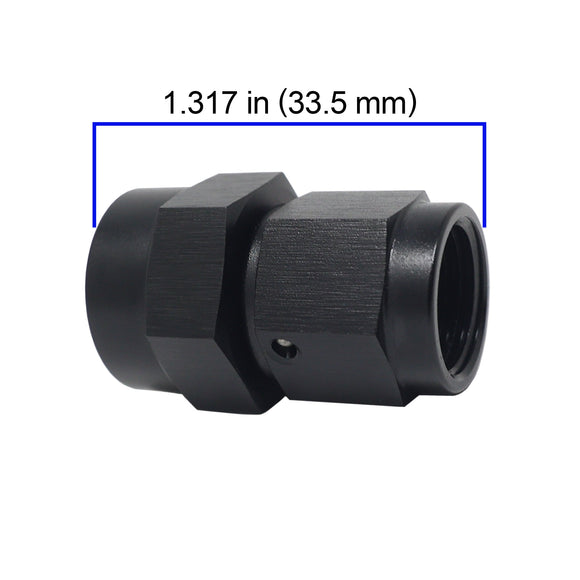 AN6 Female Flare to AN6 Female ORB Adapter