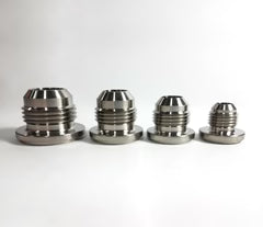 Ticon Industries 8AN Titanium Male Weld Bung