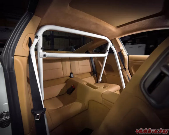 VR Performance Gloss White Harness Bar Roll Bar Bolt-in Porsche 991 Carrera