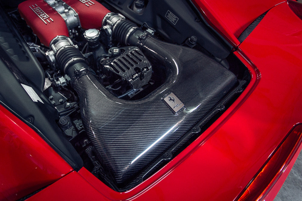 Agency Power Carbon Fiber Engine Lock Cover Ferrari 458 10-15