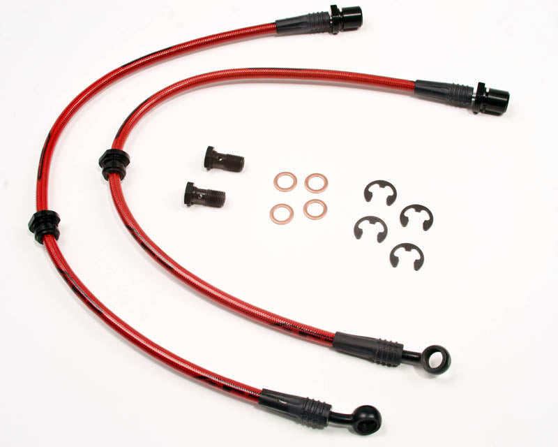 Agency Power Rear Steel Braided Brake Lines Subaru WRX 02-05