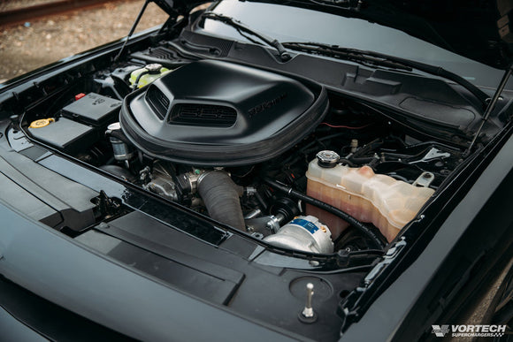 Vortech Tuner Kit. 2015-2019 6.4L Dodge Challenger w/V-3 Si & Charge Cooler. Bla