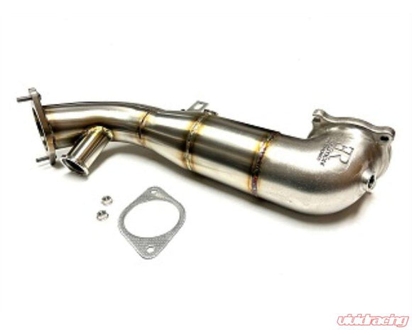 Evolution Racewerks Sports Series 4" Brush Finish 200 CEL Race DownPipe Alfa Romeo Giulia | Stelvio 2.0L 2016+