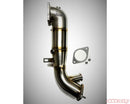 Evolution Racewerks Sports Series 4" Brush Finish 200 CEL Race DownPipe Alfa Romeo Giulia | Stelvio 2.0L 2016+-2