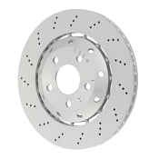 SHW 07-08 Audi RS4 4.2L Left Rear Cross-Drilled Lightweight Brake Rotor (8E0615601AB)