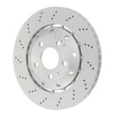 SHW 07-08 Audi RS4 4.2L Left Rear Cross-Drilled Lightweight Brake Rotor (8E0615601AB)-1