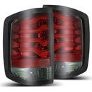 AlphaRex 14-18 Chevrolet Silverado 1500 PRO-Series LED Tail Lights Red Smoke-1