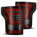 AlphaRex 15-17 Ford F-150 (Excl Models w/Blind Spot Sensor) PRO-Series LED Tail Lights Red Smoke-1