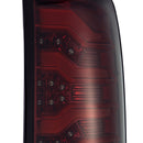 AlphaRex 14-18 GMC Sierra 1500 PRO-Series LED Tail Lights Red Smoke-2