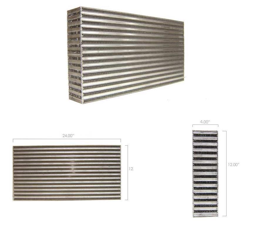 Garrett Air / Air Intercooler CAC (23.72in x 12.02in x 3.82in) - 1000 HP