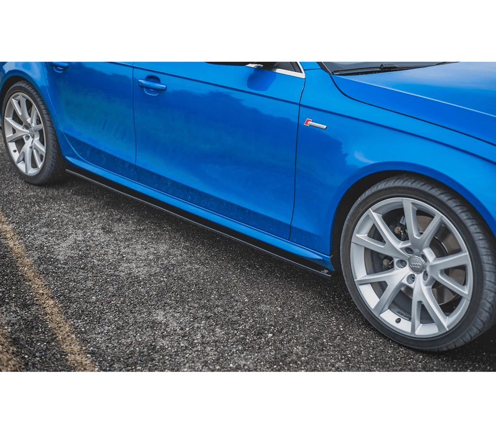 Maxton Design Side Skirts Diffusers Audi S4 / A4 / A4 S-Line B8 / B8 Face Lift | AU-A4-B8-SD1G - 0