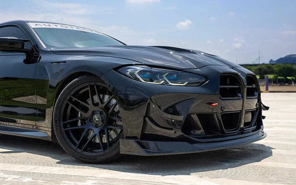 AutoTecknic Dry Carbon Motorsports Front Aero Lip - BMW G80 / G82/ G83 / M3 / M4 | ATK-BM-0709-DCG
