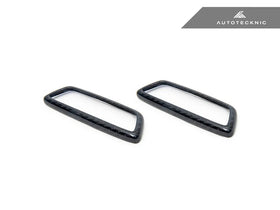 AutoTecknic BMW M Front Seat Dry Carbon Illuminated Emblem Surround