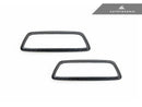 AutoTecknic BMW M Front Seat Dry Carbon Illuminated Emblem Surround-7
