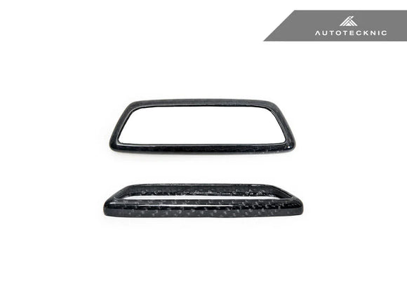 AutoTecknic BMW M Front Seat Dry Carbon Illuminated Emblem Surround