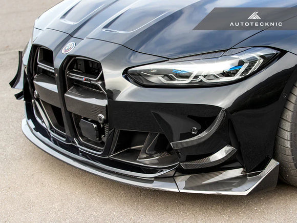 AutoTecknic G8X M3 / M4 Dry Carbon GT4 Bumper Canard Set