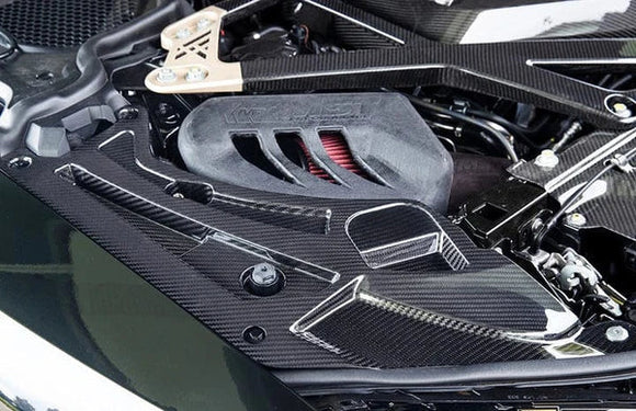 AutoTecknic Dry Carbon V2 Engine Bay Trim Set - BMW - G80 M3 | G82/ G83 M4 | ATK-BM-0388-DCM-V2