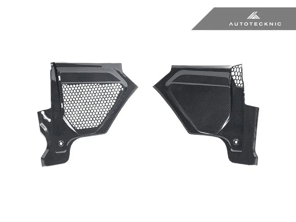 AutoTecknic Dry Carbon Engine Cowl Panel Trim Set