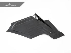 AutoTecknic Dry Carbon Engine Cowl Panel Trim Set - 0