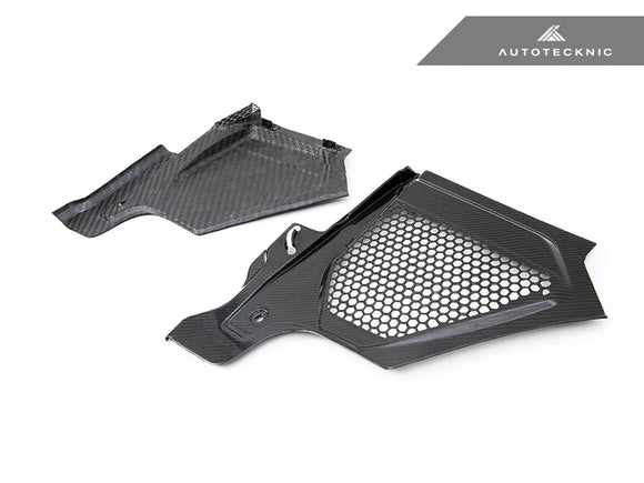 AutoTecknic Dry Carbon Engine Cowl Panel Trim Set