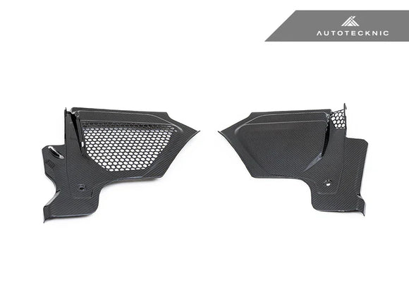 AutoTecknic Dry Carbon Engine Cowl Panel Trim Set