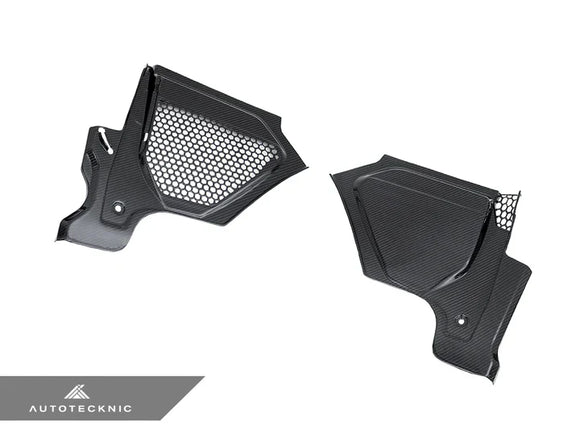 AutoTecknic Dry Carbon Engine Cowl Panel Trim Set