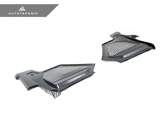 AutoTecknic Dry Carbon Engine Cowl Panel Trim Set